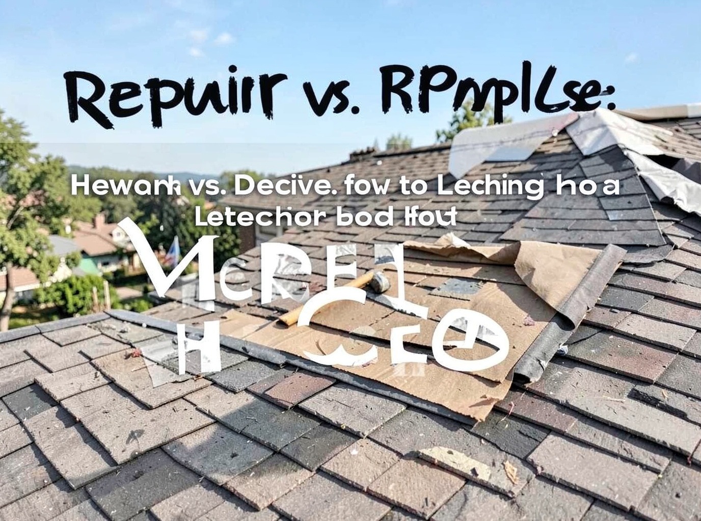 Repair vs. Replace: How to Decide for a Leaking Roof